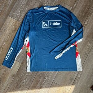 Koofin Gear Shirt Mens Size Large Long Sleeve Fishing/Swim Florida State